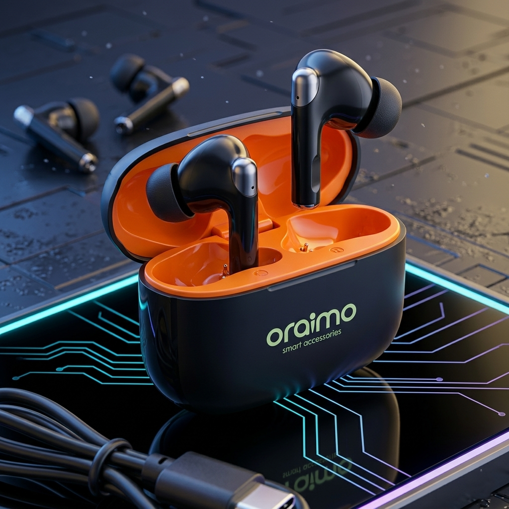 Oraimo FN-119 TWS Wireless Earbuds - Hi-Fi Stereo Bass Bluetooth Buds