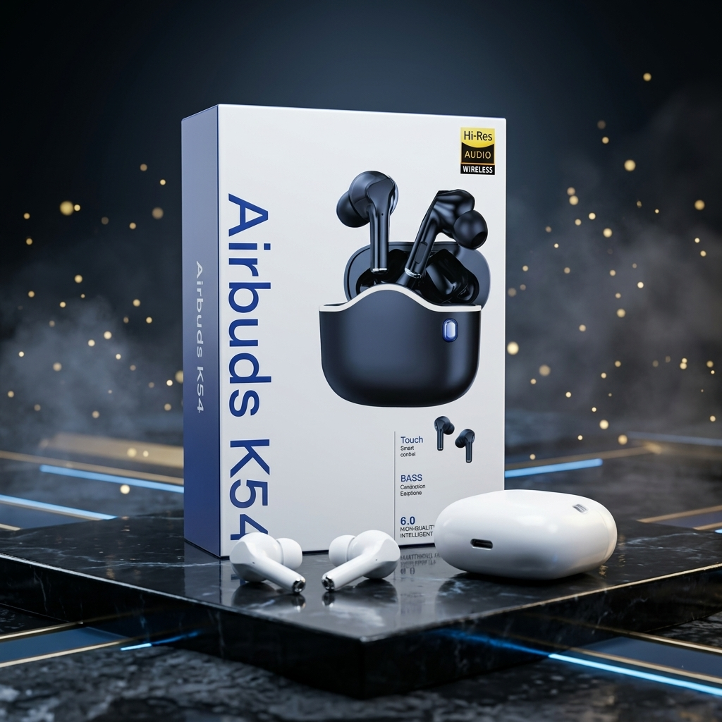 Airbuds K54 Hi-Res Wireless Earbuds | Bass Conduction Earphones