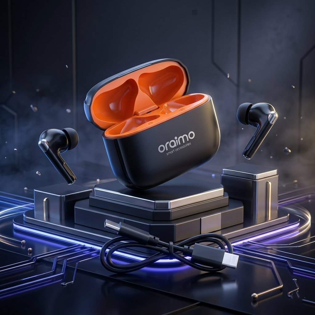 Oraimo FN-119 TWS Wireless Earbuds - Hi-Fi Stereo Bass Bluetooth Buds