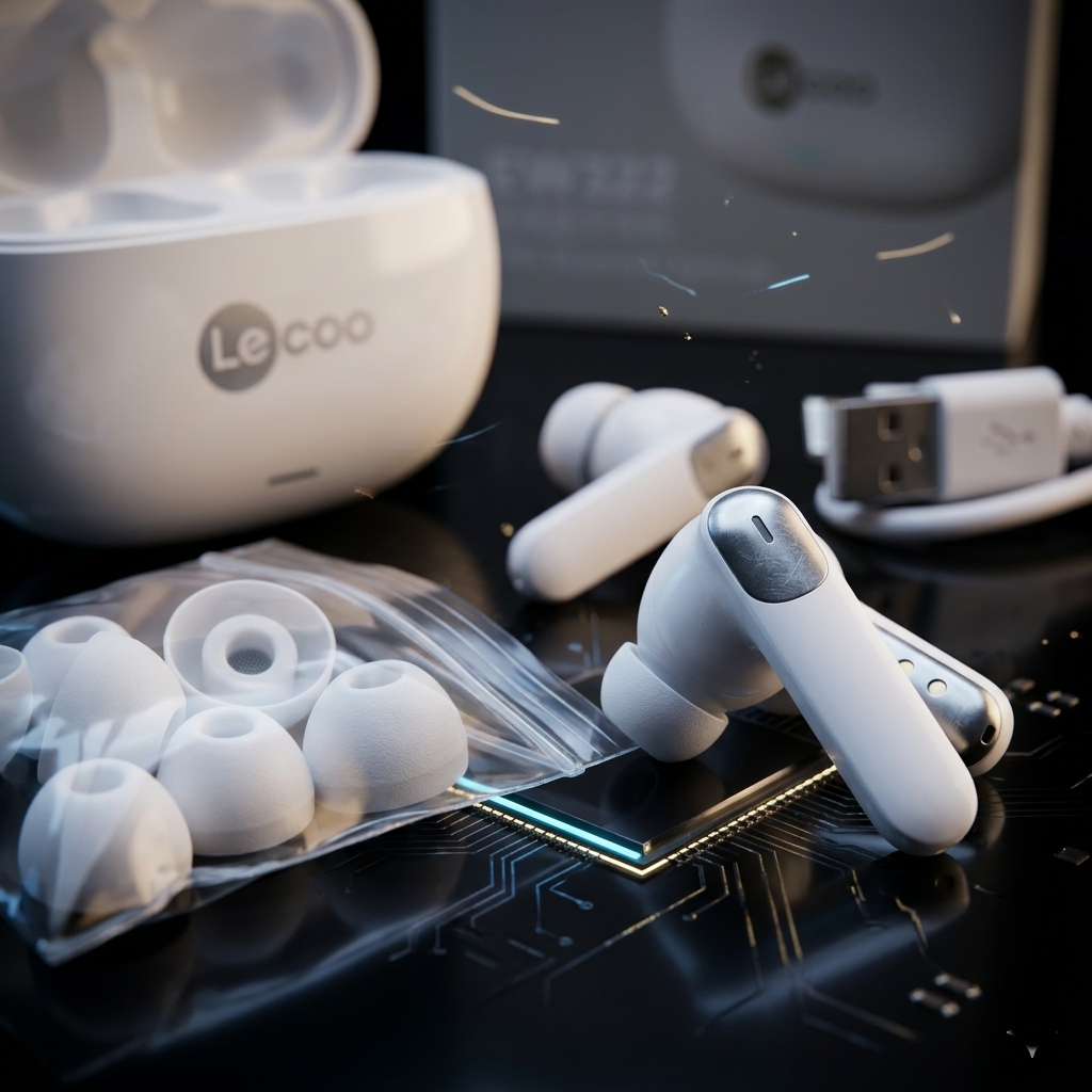 Lecoo EW322 TWS Wireless Earbuds - Hi-Fi Stereo Bluetooth 5.3 Earphones