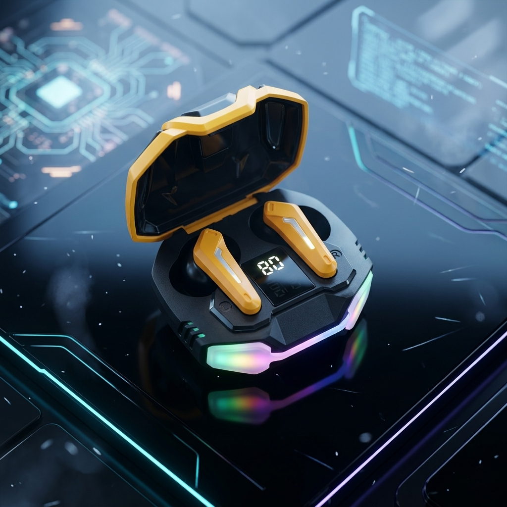 Pro28MAX Gaming TWS Earbuds - Ultra Low Latency Bluetooth 5.4 RGB