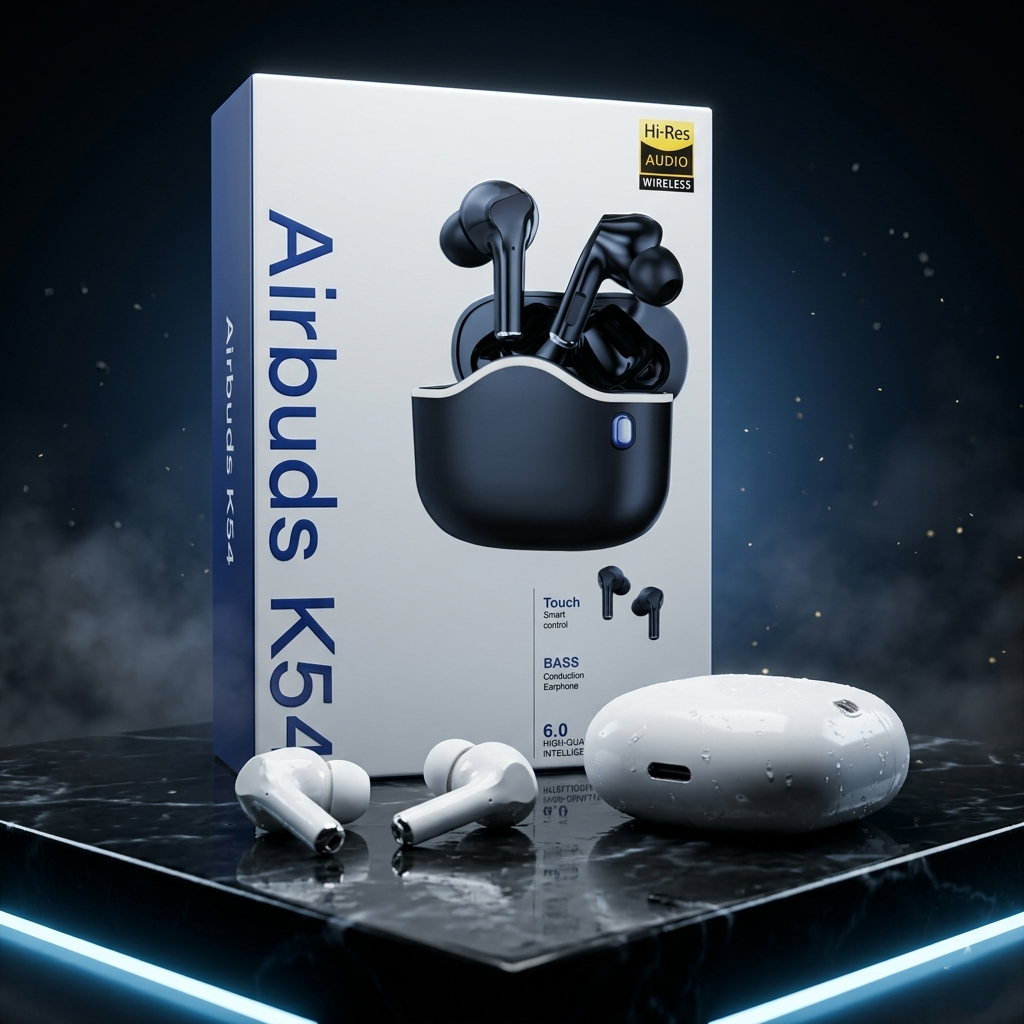Airbuds K54 Hi-Res Wireless Earbuds | Bass Conduction Earphones