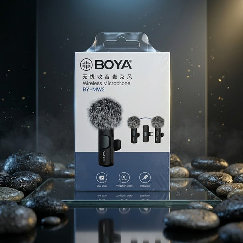 BOYA BY-MW3 Wireless Lavalier Microphone | Dual Mic for Type-C Android