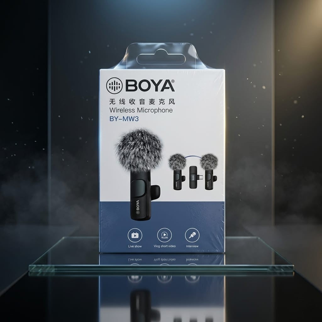 BOYA BY-MW3 Wireless Lavalier Microphone | Dual Mic for Type-C Android